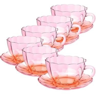 Imagem de Conjunto de Xícaras de Vidro para Chá Degradê 240 ml - 12 Peças