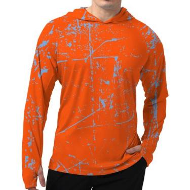 Imagem de Camiseta masculina WELIGU com proteção solar UV com ajuste UPF 50+