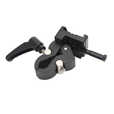 Imagem de Zerodis Câmera V Mount Clamp Camera Mounts & Clamps Adaptador de Bateria Com Grampo de Caranguejo Non Slip Rubber Pad Redução de Botão de Liberação Rápida Design Adequado para a Câmera da Bateria de