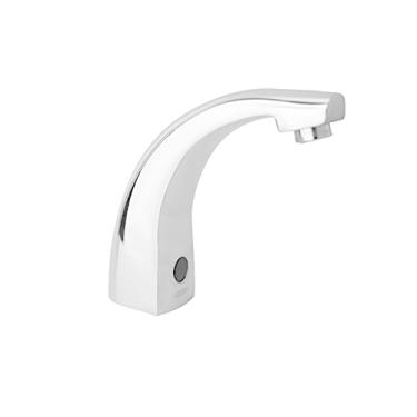 Imagem de HELVEX Torneira de pia de banheiro sem toque com sensor automático, alimentada por bateria, sensor operado em acabamento cromado polido, kit de instalação fácil incluído UTV-297-PC Alfa