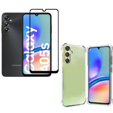 Imagem de Capa Capinha Anti Impacto + Película de Vidro Temperado 3D Compatível Com Samsung Galaxy A05s - (C7 Company)