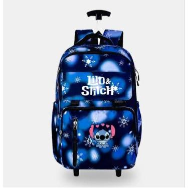 Imagem de Mochila Com Carrinho Escolar Bolsa Menina Reforçada - Soberana Brinque