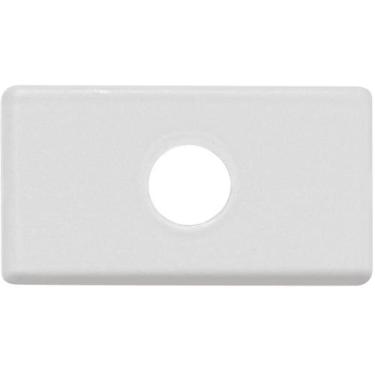 Imagem de Kit 12un Módulo Tampo com 1 Furo 9,5 mm Tramontina Branco - Kit Tramon