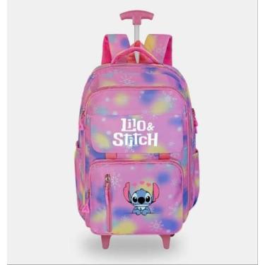 Imagem de Mochila Com Carrinho Escolar Bolsa Menina Reforçada - Soberana Brinque