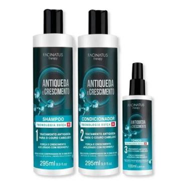 Imagem de Kit Antiqueda E Crescimento Facinatus Cosméticos Força