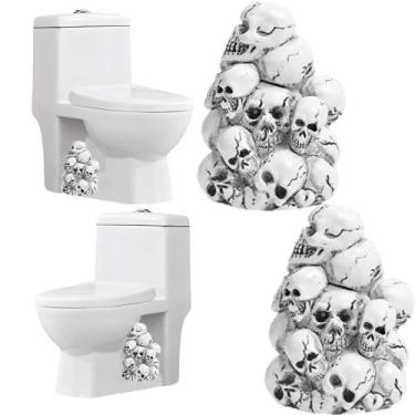 Imagem de Tampas de parafusos de banheiro, pacote com 2 pacotes de resina decora