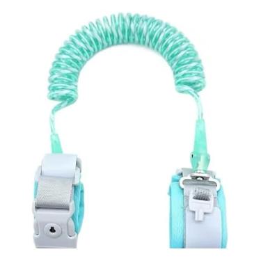 Imagem de Pulseira Guia Infantil Segurança Anti Perda Criança C/Chave (Azul)