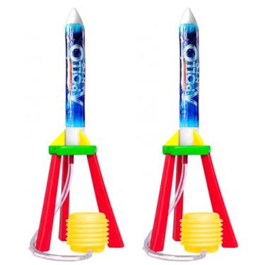 Imagem de Kit 2 Lançadores de Foguete Brinquedo c/Lançador de Pressão