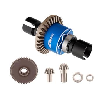 Imagem de NMNRC Steel Differential Diff & Spur Input Gear Kit for HyperGO 1/16 H16BM H16PL H16GT H16DR 16207 16208 16209 16210 1/14 H14BM 14209 14210 14301 14303 Upgrades Part Blue
