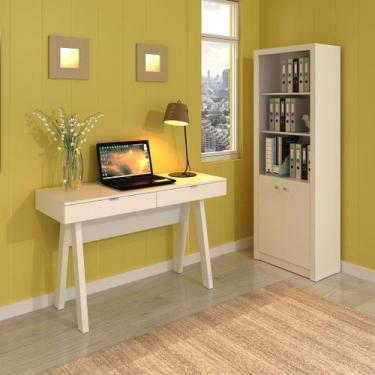 Imagem de Conjunto de Escritório com Armário 2 Portas e Escrivaninha Cavalete 12