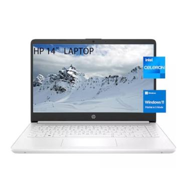Imagem de HP Laptop Stream de 14 polegadas para estudantes, Intel Celeron N4120, 8 GB de RAM, 64 GB eMMC, armazenamento na nuvem de 1 TB, webcam Microsoft 365,720p alimentada por IA grátis, Windows 11 S
