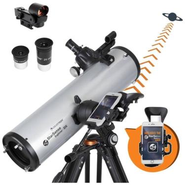 Imagem de Telescópio Celestron StarSense Explorer DX 130AZ com App, Ajuda a Localizar Estrelas, Planetas e mais,Refletor Newtoniano de 130mm.