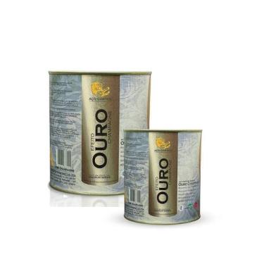 Imagem de Tinta Metálica Efeito Ouro Champagne - Base Automotiva - Mini Kit 900m