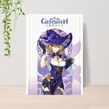 Imagem de Quadro Decorativo Jogo Genshin Impact A4  Placa MDF 009 - Lomi Art