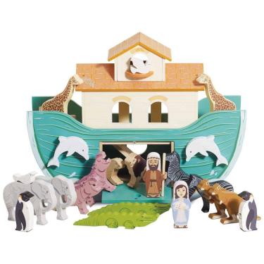 Imagem de Arca de Madeira Educacional para Brincadeira de Faz de Conta, Adequado para Meninos e Meninas a partir de 3 Anos, Le Toy Van TV259, Colorida