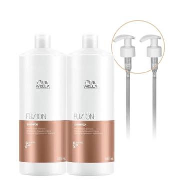 Imagem de Kit Wella Professionals Fusion Shampoo Extra e Válvula (4 produtos)