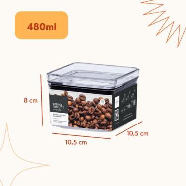 Imagem de Conjunto Potes Organizadores Herméticos Empilháveis Acrílico Armazenam