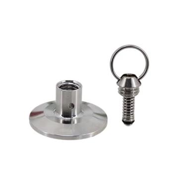 Imagem de Tampa de extremidade de 1,5" com braçadeira tripla e válvula de alívio de pressão (PRV) - 17/35/65/100 psi para cerveja caseira, vinho, kombucha(100psi SS)