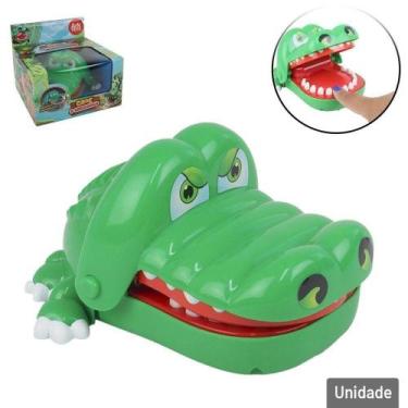 Imagem de Jogo Crocodilo Morde Dedo 15cm Verde - Tudo em Caixa - Genérico