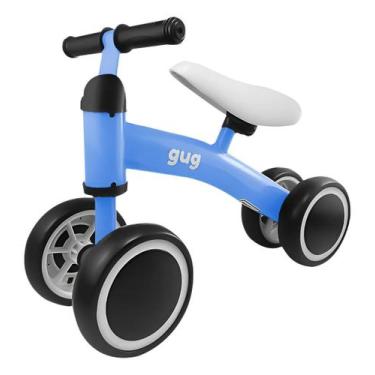 Imagem de Bicicleta 4 Rodas De Equilíbrio Andador Infantil Azul 1040 - Gug
