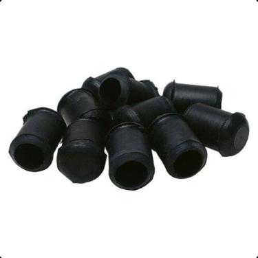 Imagem de Ponteira Pé Cadeira 1/2" Redonda Borracha Com 20 Pçs - FORSAN
