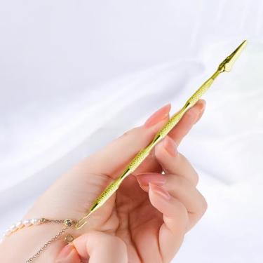 Imagem de Ferramenta auxiliar de pulseira - Gancho de fixação para fechos de joias, fácil de colocar, ideal para correntes finas e pulseiras (ouro)