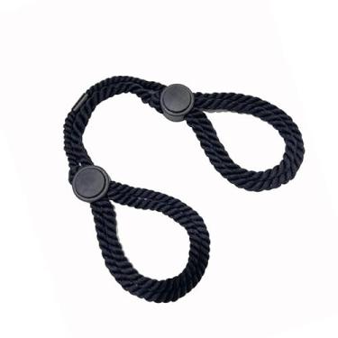 Imagem de BDSM Algema de corda sexy com fivela ajustável Black Sex Bondage Gear Hand Foot Tie Rope Algemas para mulheres homens adultos brinquedos sexuais para SM cama de casal iniciante sexy jogo