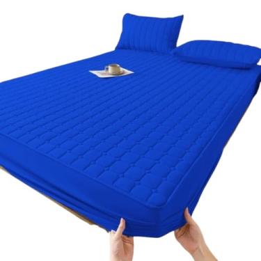Imagem de Protetor de Colchão Queen, Impermeável, 100% Poliéster, Matelassê com Elástico, 198x158x30cm, Uso Doméstico
