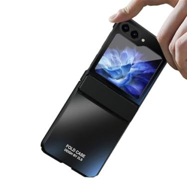 Imagem de Para Samsung Flip5 Capa protetora anti-queda para Samsung Galaxy Z Flip 5 5G Flip5 Zflip5 Capa funda com dobradiça, preta, para Samsung z flip 5