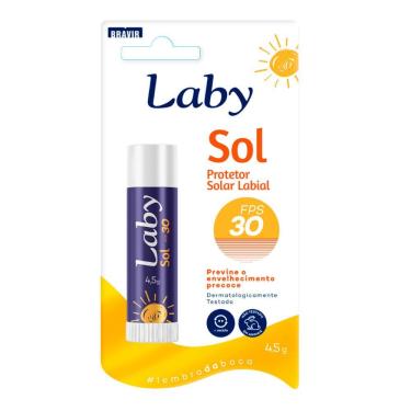 Imagem de Protetor Solar Labial Laby FPS 30 Stick Sabor Morango com 4,5g