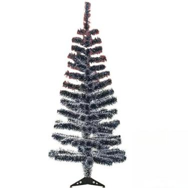 Imagem de Árvore De Natal Pinheiro Verde Altura 1,20m C/144 Galhos Decoração Pinheiro Canadense(120cm/Nevada)