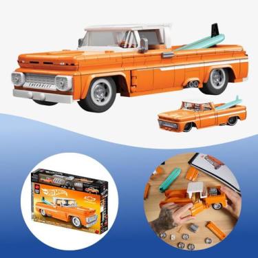 Imagem de Blocos de Montar 1962 Chevy Pickup 858 pcs Brick Shop Mattel