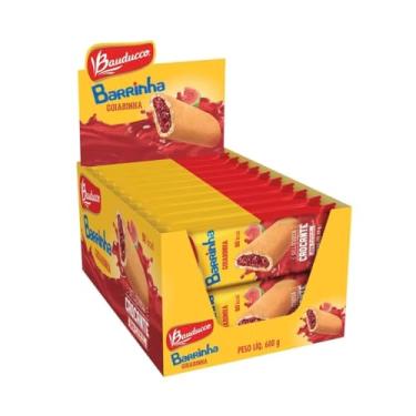 Imagem de Biscoito Barrinha Recheado Goiabinha Bauducco Caixa Com 20 Barrinhas