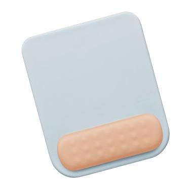 Imagem de Naroote Tapete de Mouse Protetor de Pulso Em Formato Quadrado para Escritório, Mouse Pad de Computador de Rosto Liso Com Suporte de Pulso, Material de Escritório Pad Ergonômico (Azul Claro Cáqui)