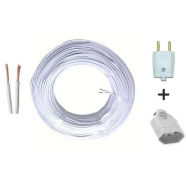 Imagem de Extensão Eletrica 20mts Bivolt Branca - Cabo Flex