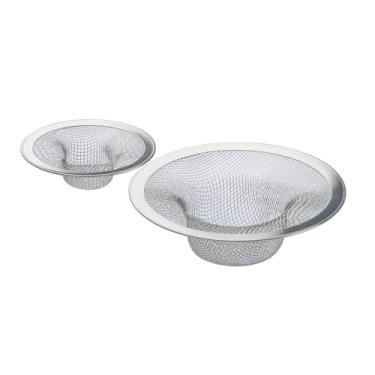 Imagem de Kit 2 Ralinhos Japoneses em Aço Inoxidável Antientupimento – Tela Fina Inox para Pia de Cozinha, Banheiro e Tanque