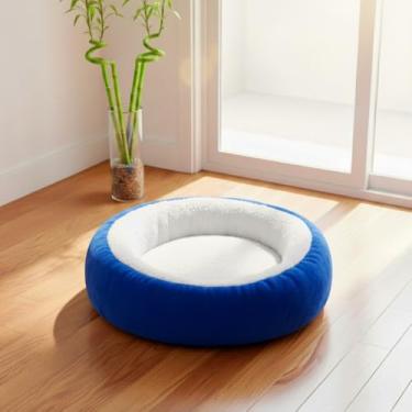 Imagem de Cama Pet Grande，Cama para Gatos Toca， ConfortáVel e LaváVel，Adequado para Gatos e CãEs Dormirem Dentro de Casa(Azul)