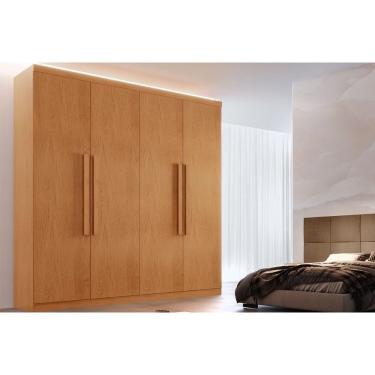 Imagem de Guarda Roupa Casal 4 Portas E 3 Gavetas Império Naturale - Rufato