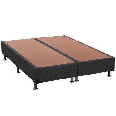Imagem de Cama Box Base Universal King Suede Gray (193x203x30) - Ortobom