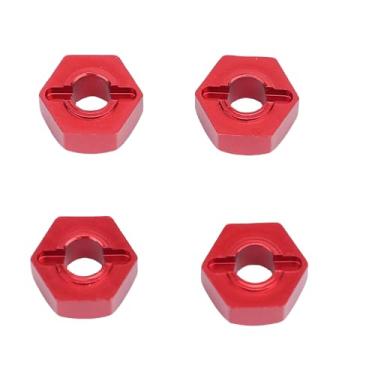 Imagem de RiToEasysports Pinos Adaptadores Sextavados de Roda de Metal, Adaptadores de Cubo RC de Liga para Carros Em Escala MJX 1/14, Pinos Sextavados de Roda de 12 Mm de Alta Resistência para Maior