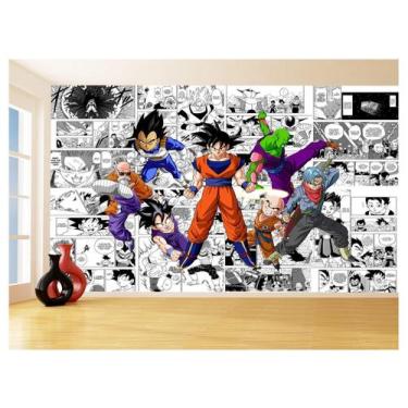 Imagem de Papel De Parede Dragon Ball Goku Vegeta Anime 3,5M Dbz204 - Você Decor