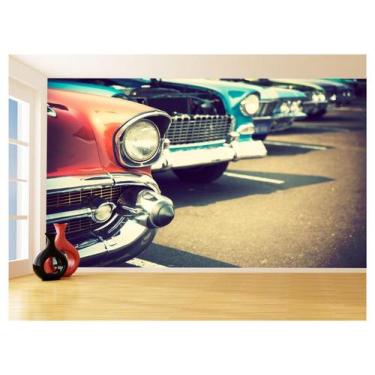 Imagem de Papel De Parede 3D Carro Antigo Clássico Vintage 3,5M Cxr26 - Você Dec
