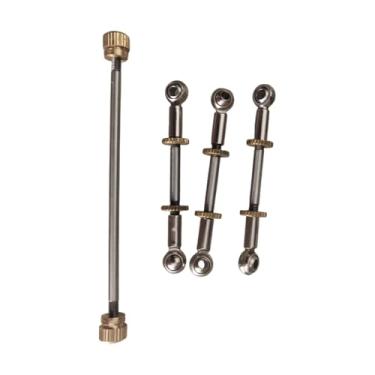 Imagem de menolana Kit de reparo para trompete para iniciantes: hastes de conexão, porcas de ajuste, juntas esféricas universais para instrumentos de de metal, 3 Pecas