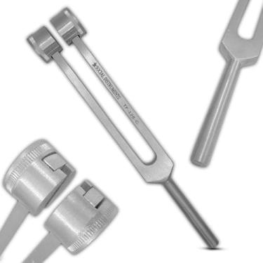 Imagem de Diapasão de 128 Hz – Alumínio de grau médico – instrumento de cura de terapia de tom – Perfeito para terapia de vibração, ioga, cura, testes de nervos, acessórios de meditação e terapia de som