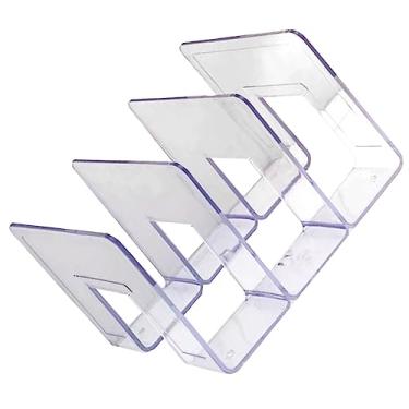 Imagem de HEEPDD Organizador de Bolsas, Rack de Armazenamento de Bolsa Transparente para Organizador de de Quarto e Armário, Material Durável para PC, Necessidades Diárias Domésticas (3 Seção)