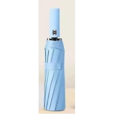 Imagem de Guarda Chuva Automático Alta Resistência a Chuvas e Vento Forte Com Proteção UV(azul claro)