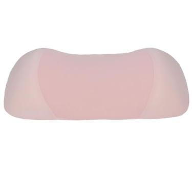 Imagem de aqxreight Travesseiro de Apoio Lombar Alívio da Dor Lombar Ergonômico Respirável Viscoelástico Travesseiro de Apoio para As Costas para Assento de Carro Cadeira de Escritório Cama Cinza Claro para