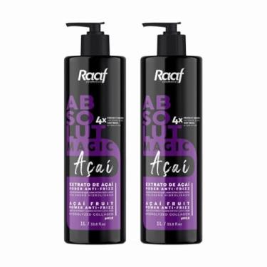 Imagem de Kit 2 Selante Progressiva Anti-frizz Matizador Absolut Açaí Raaf 1l