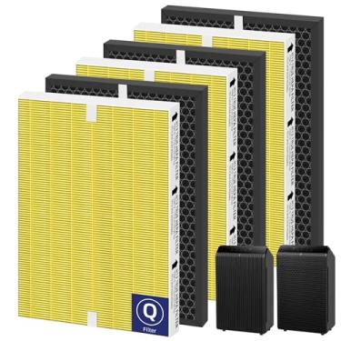 Imagem de Pulluty Filtro purificador de ar 5510 5520 HEPA Pet Care Q substituição para purificador de ar Winix 5510 5520 Plasmawave H13 Filtro de carbono HEPA verdadeiro, # 1712-0123-00, conjunto 3 Combon