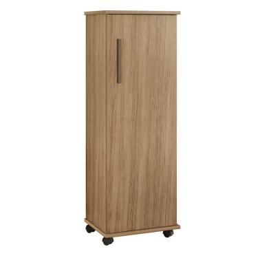 Imagem de Armário Multiuso 1 Porta 4 Prateleiras Olinda Arte Móveis Cinamomo